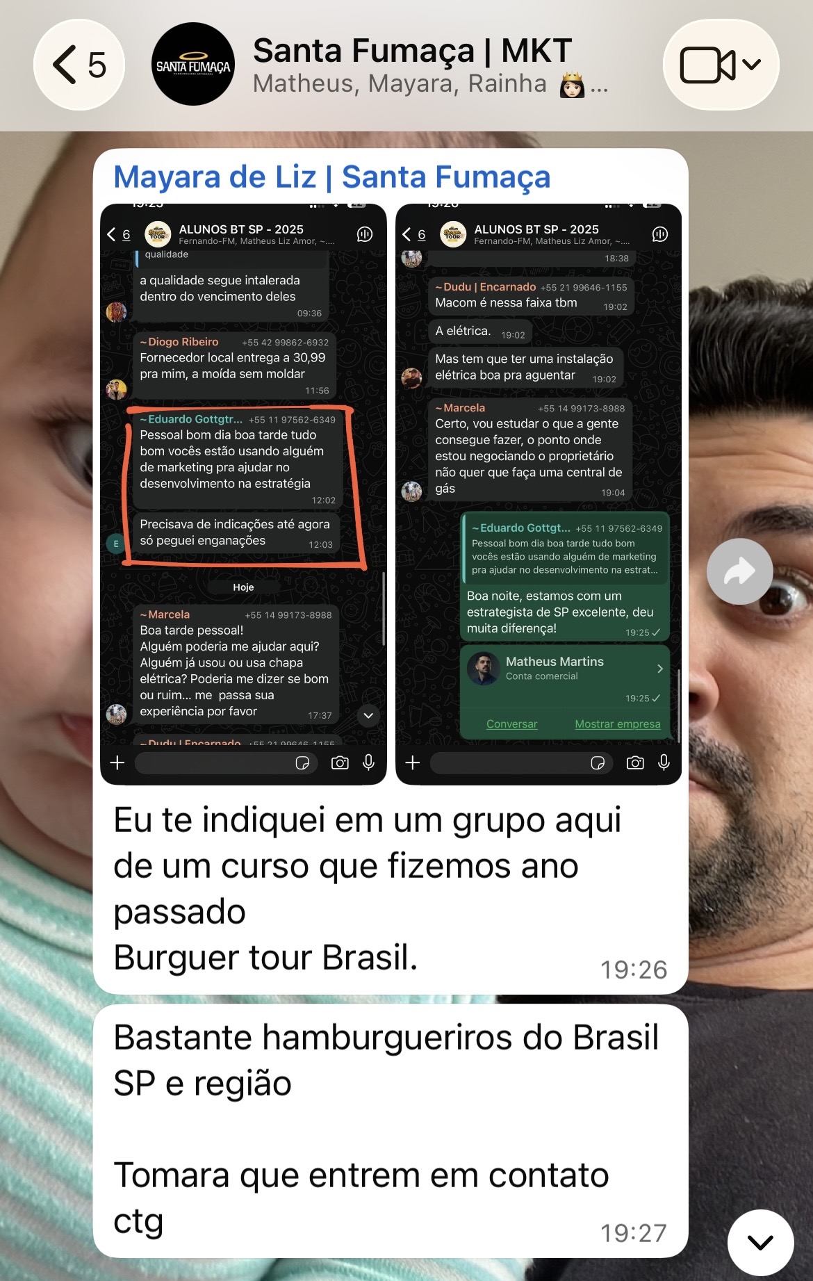 Depoimento Mayara de Liz — Santa Fumaça